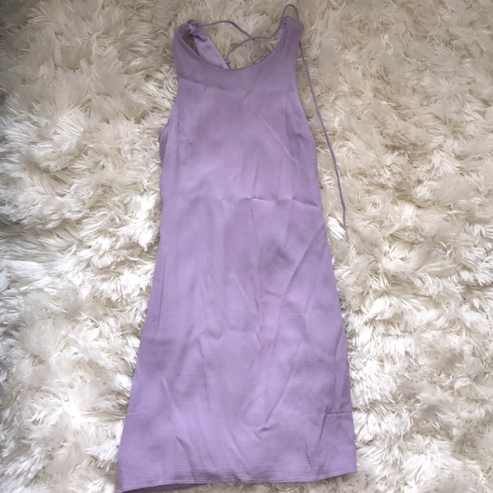 Purple mini dress